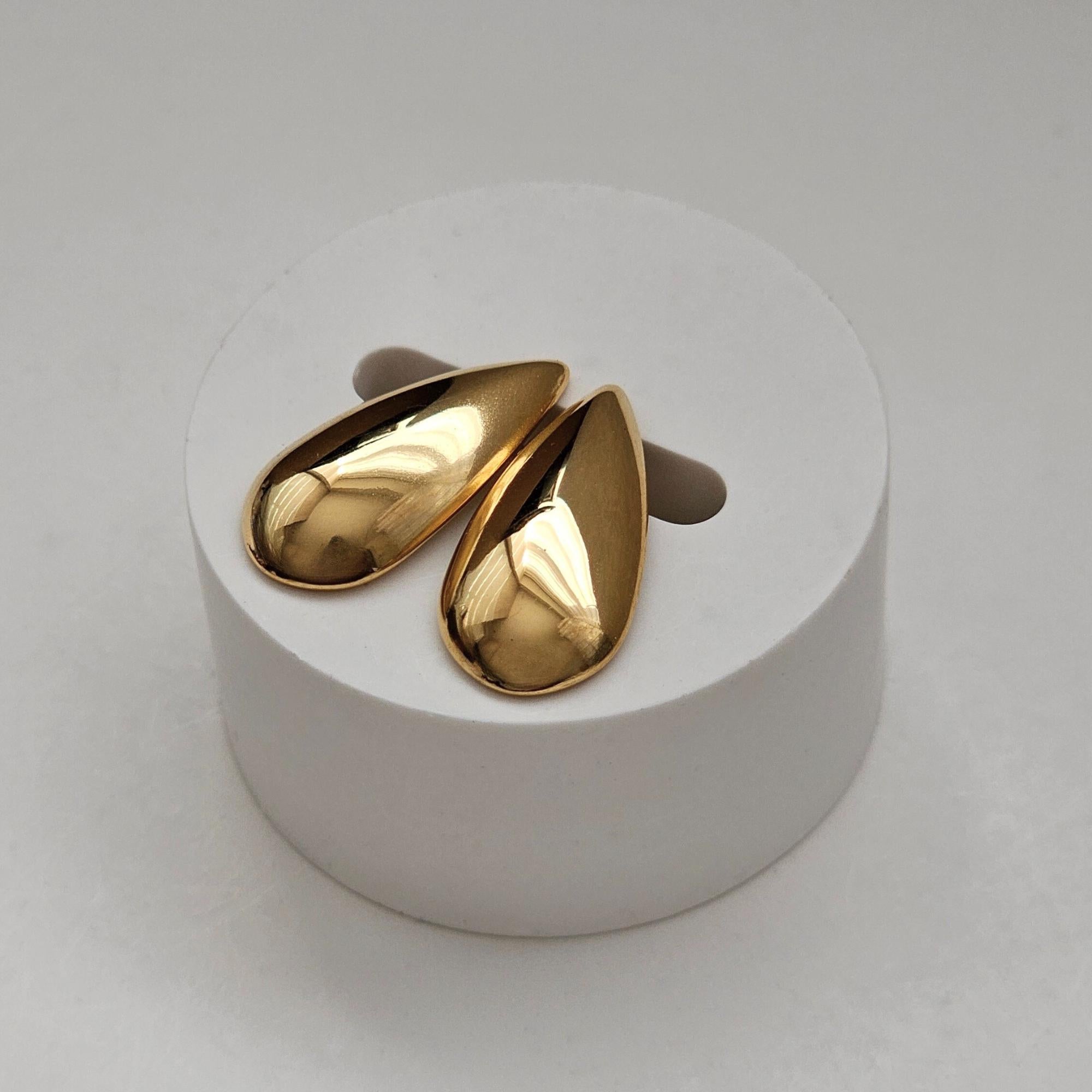 Teardrop Earrings Gold, Waterdrop Earring, Non Tarnish Waterproof Jewellery, Gifts for Her, Minimalist Jewellery