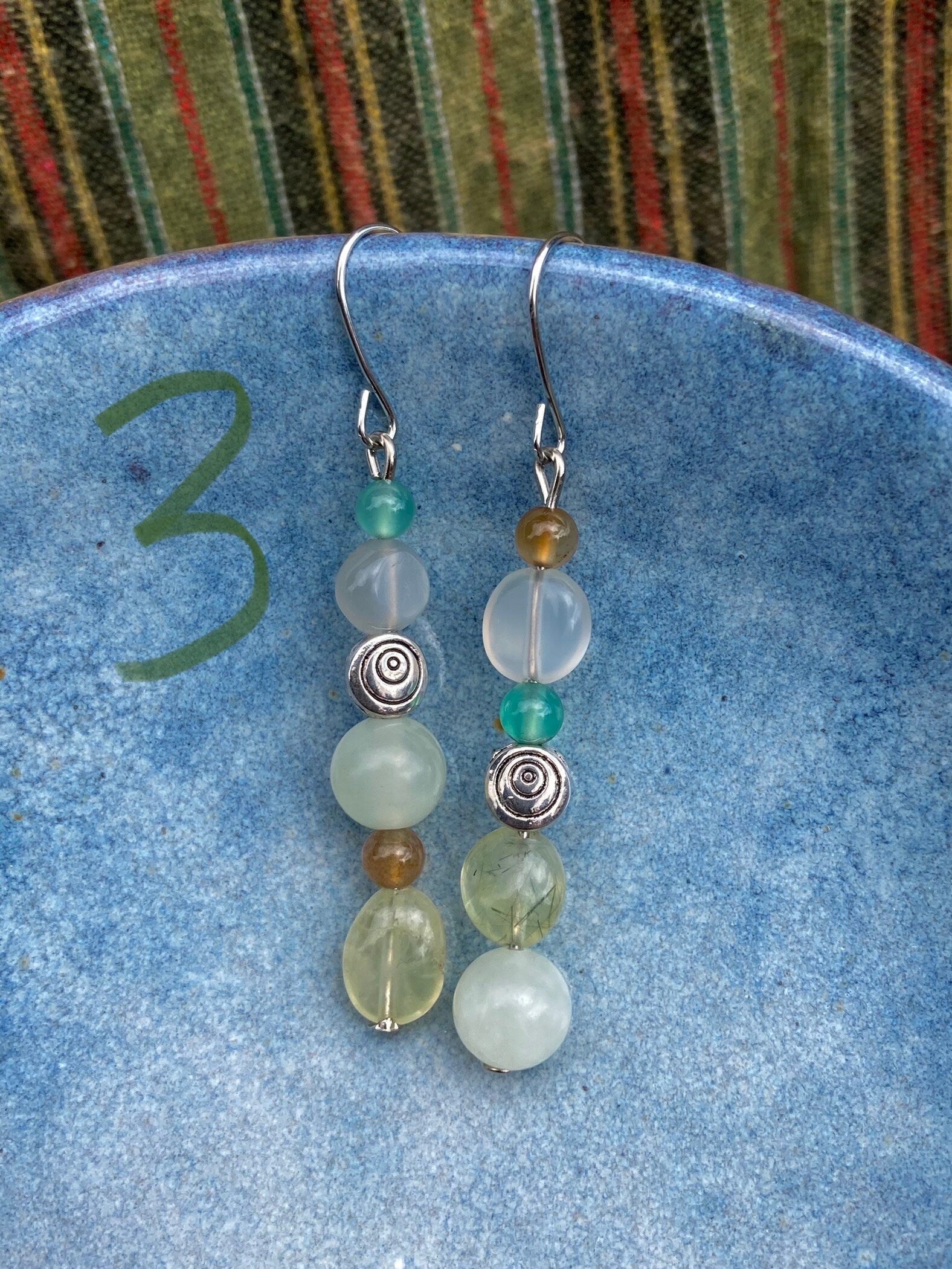 Semi Precious Stone Earrings, Hippie Earrings, Bohemian Jewellery, Hippie Jewellery, Handmade Earrings, Handmade Jewellery, Gemstones