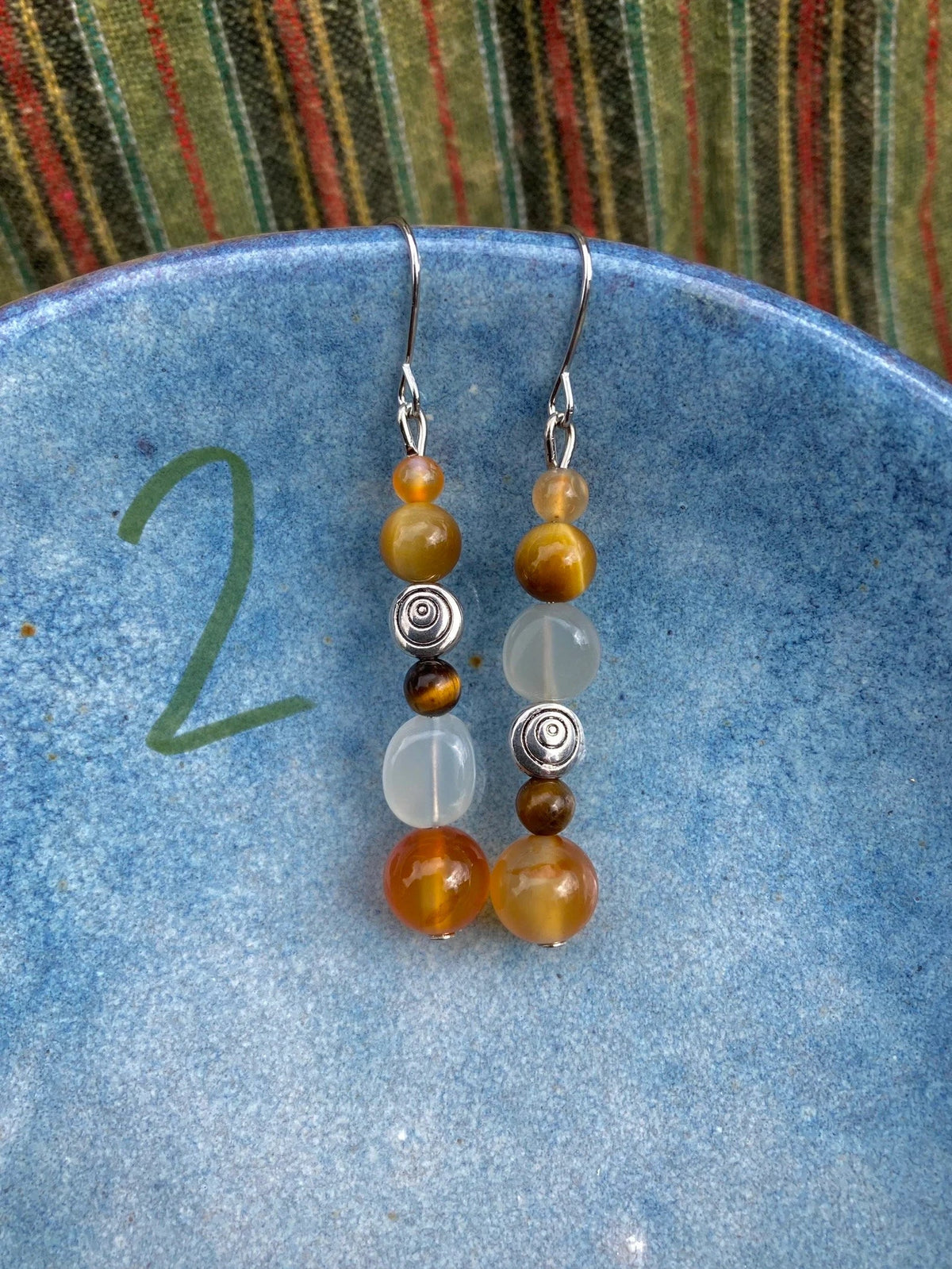 Semi Precious Stone Earrings, Hippie Earrings, Bohemian Jewellery, Hippie Jewellery, Handmade Earrings, Handmade Jewellery, Gemstones