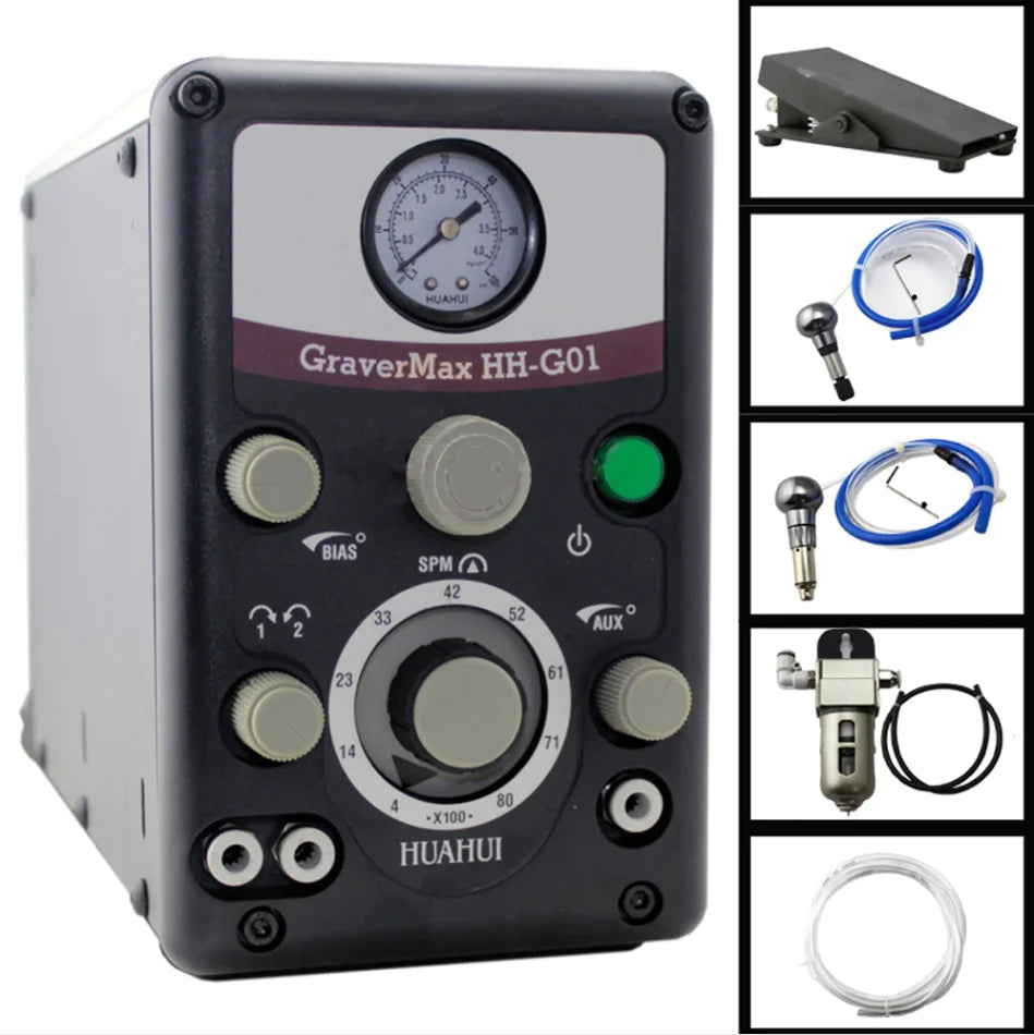 Hand Engraving & Stone Setting Tools Graver Max G8 Quick Setup Pneumatic Engraver Machine Jewellery Making Equipments