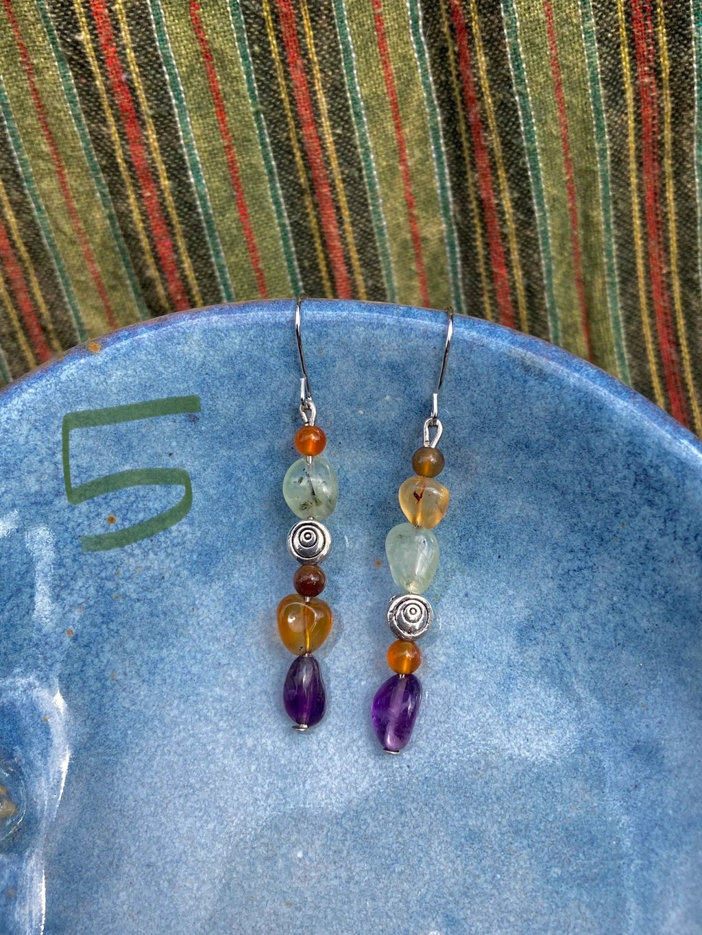 Semi Precious Stone Earrings, Hippie Earrings, Bohemian Jewellery, Hippie Jewellery, Handmade Earrings, Handmade Jewellery, Gemstones