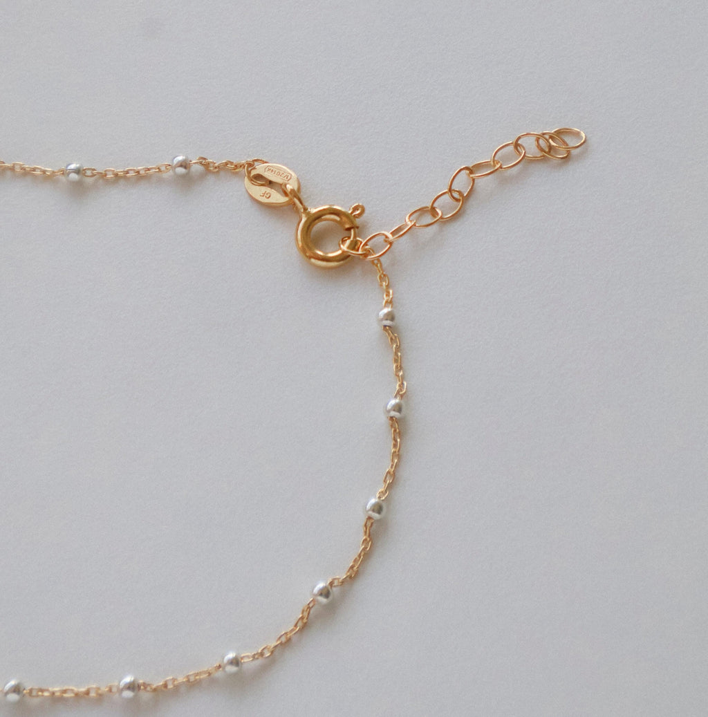 14K Gold Bracelet, Satellite Bracelet, Beaded Bracelet, Dainty Jewellery, Minimalist Aesthetic, Gold Chain, Jewellery Gifts, Bracelets Gold