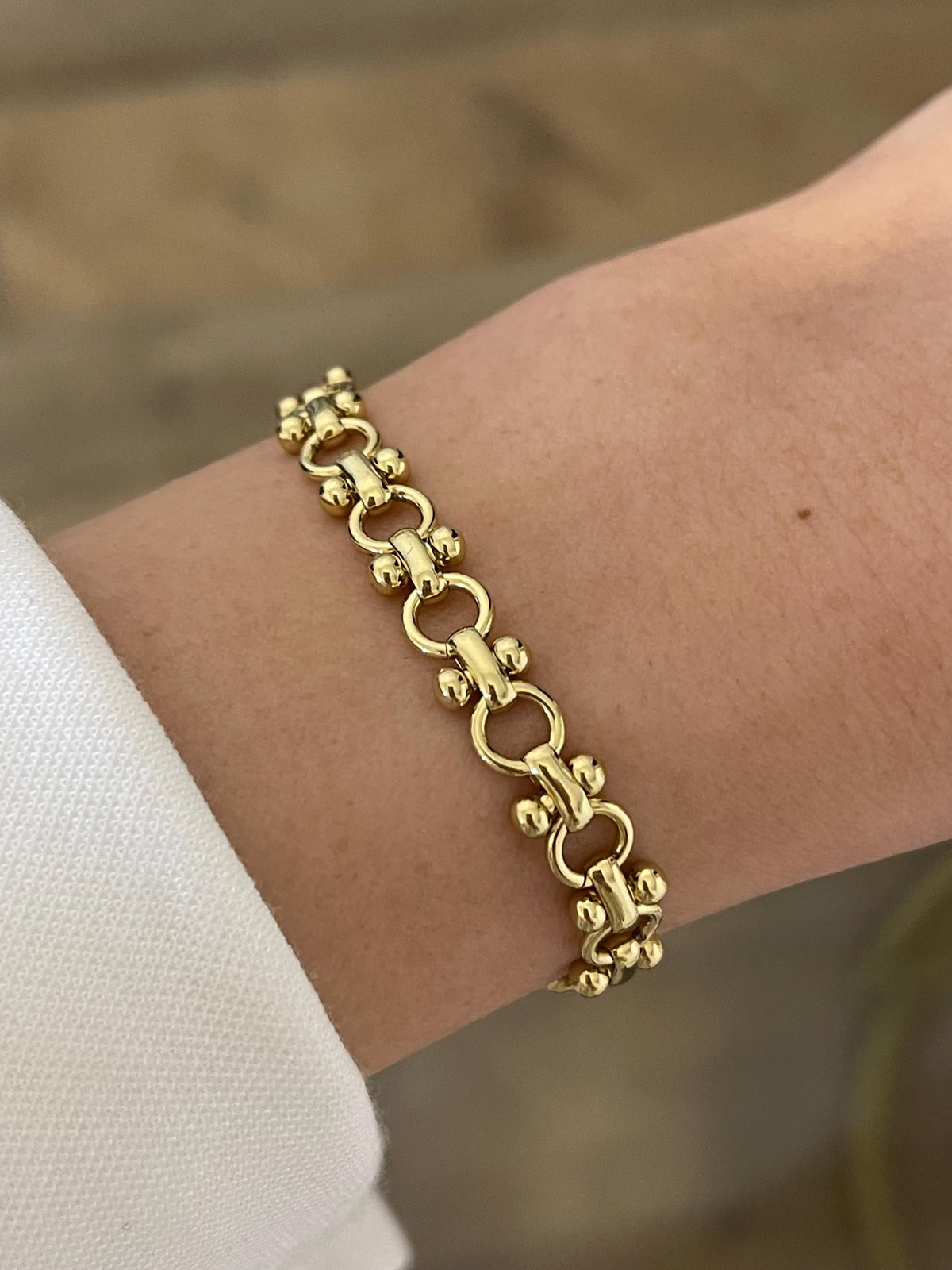 Gold Chain Bracelet for Women, 18K Gold Filled Bracelet, Gold Stacking Bracelet