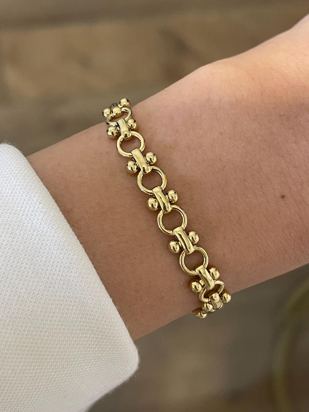 Gold Chain Bracelet for Women, 18K Gold Filled Bracelet, Gold Stacking Bracelet